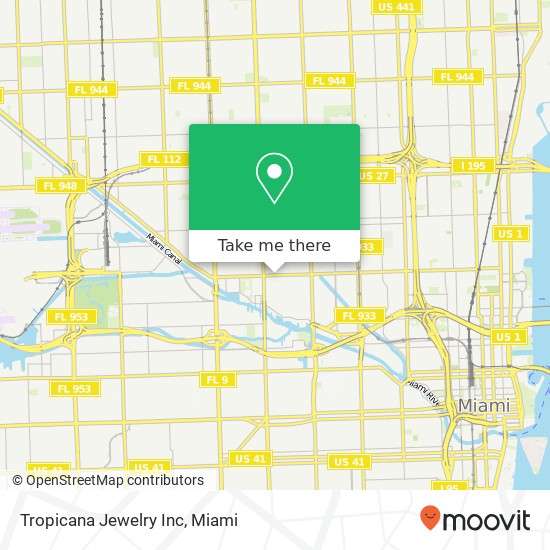 Mapa de Tropicana Jewelry Inc