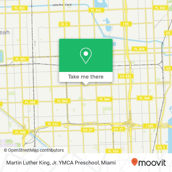Mapa de Martin Luther King, Jr. YMCA Preschool