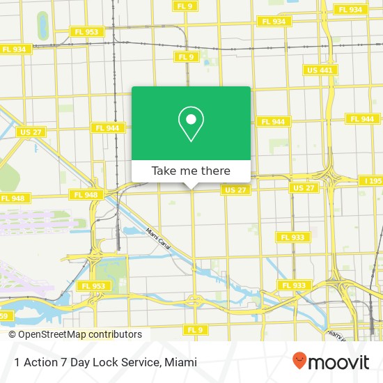 1 Action 7 Day Lock Service map