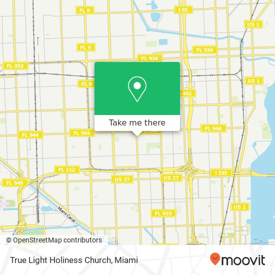 Mapa de True Light Holiness Church