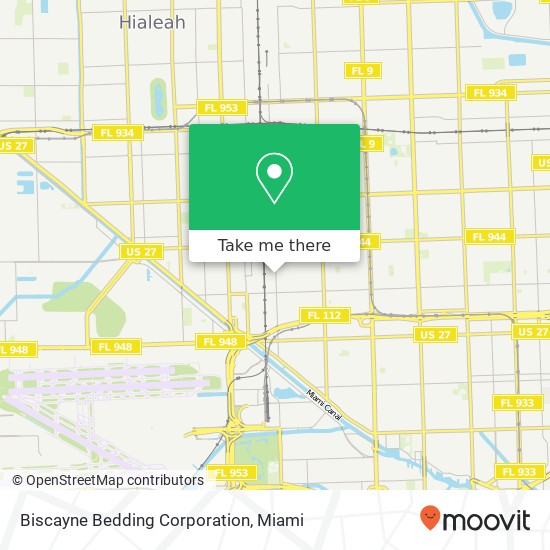 Mapa de Biscayne Bedding Corporation