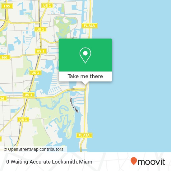 Mapa de 0 Waiting Accurate Locksmith