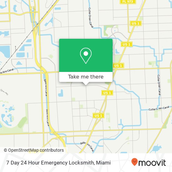 7 Day 24 Hour Emergency Locksmith map