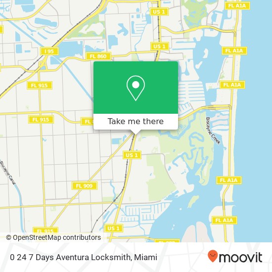 Mapa de 0 24 7 Days Aventura Locksmith