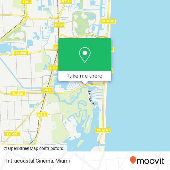 Intracoastal Cinema map