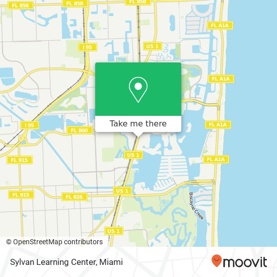 Mapa de Sylvan Learning Center