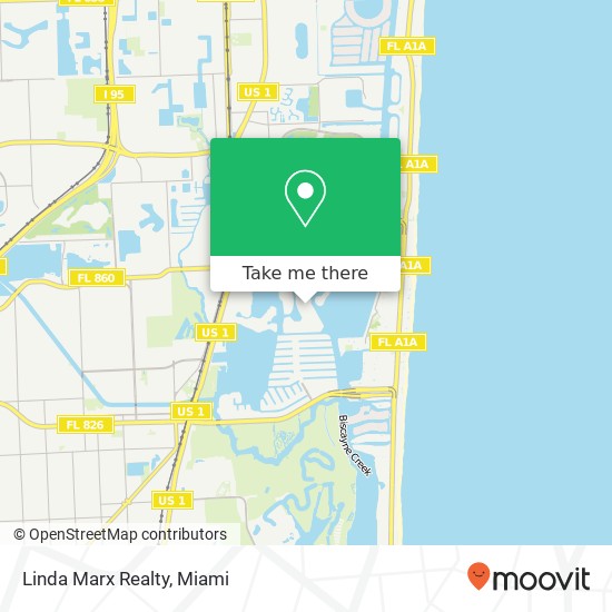 Linda Marx Realty map