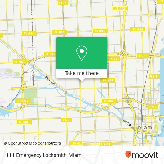 111 Emergency Locksmith map