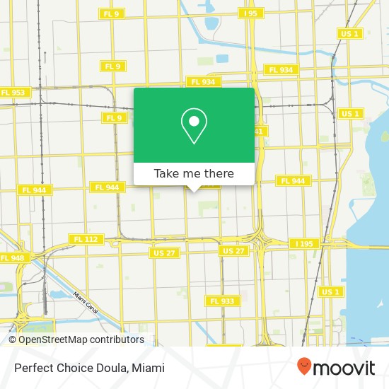 Mapa de Perfect Choice Doula