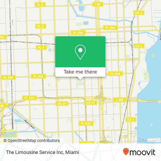 The Limousine Service Inc map