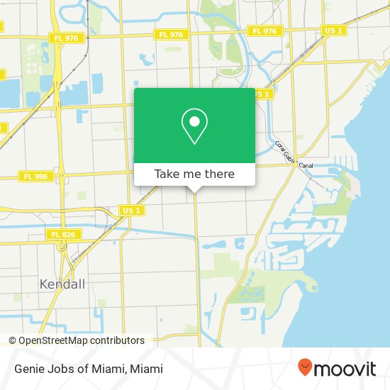 Genie Jobs of Miami map