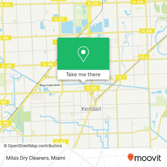 Mapa de Mila's Dry Cleaners