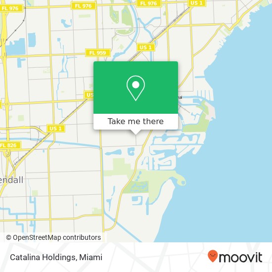 Catalina Holdings map