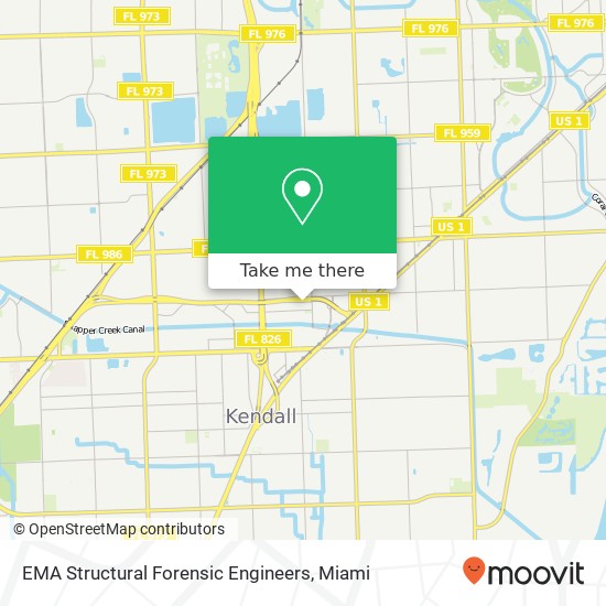 Mapa de EMA Structural Forensic Engineers