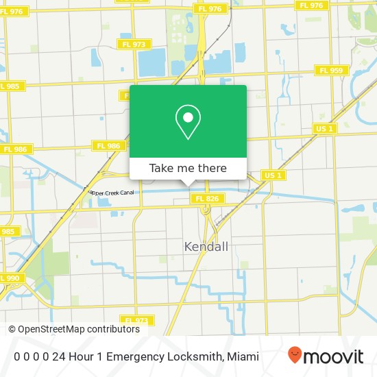 Mapa de 0 0 0 0 24 Hour 1 Emergency Locksmith