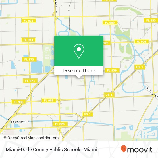 Miami-Dade County Public Schools map