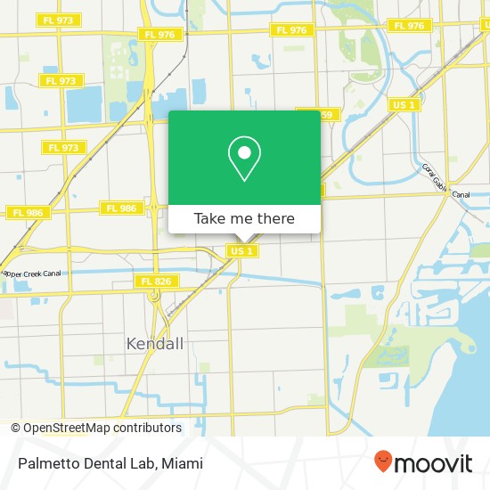 Mapa de Palmetto Dental Lab