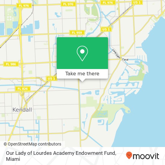 Mapa de Our Lady of Lourdes Academy Endowment Fund