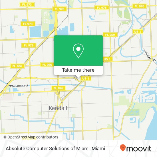 Absolute Computer Solutions of Miami map