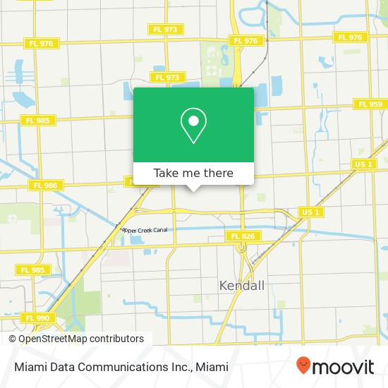 Mapa de Miami Data Communications Inc.