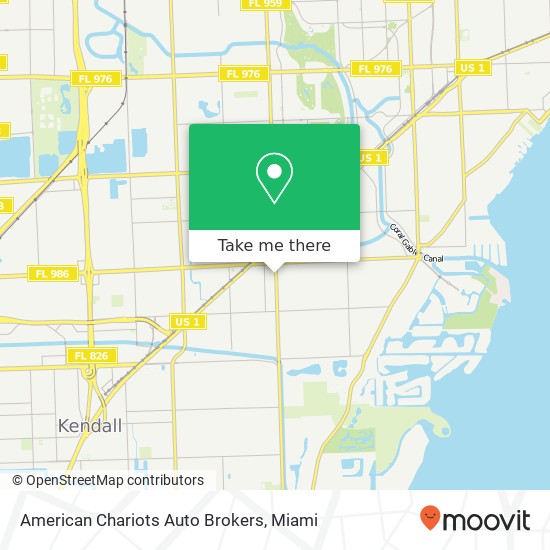 American Chariots Auto Brokers map