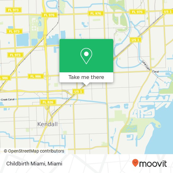 Childbirth Miami map