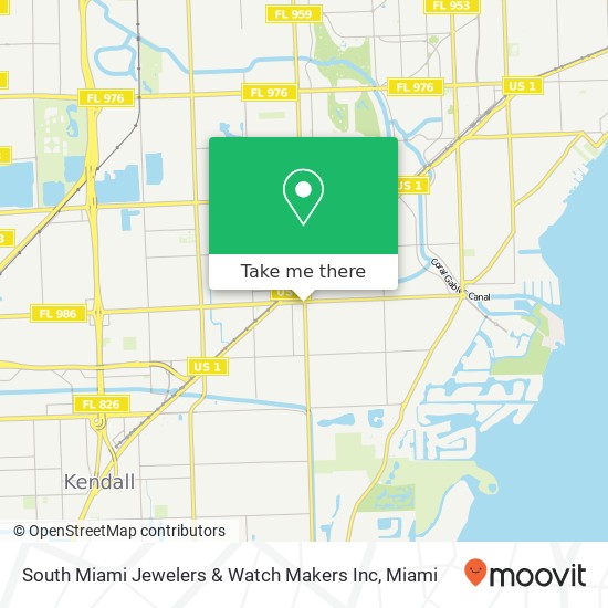 Mapa de South Miami Jewelers & Watch Makers Inc