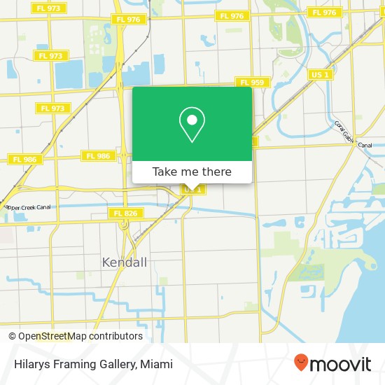 Hilarys Framing Gallery map