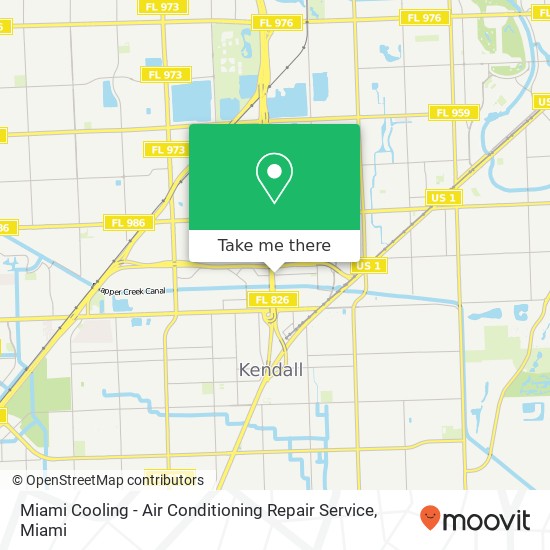 Mapa de Miami Cooling - Air Conditioning Repair Service