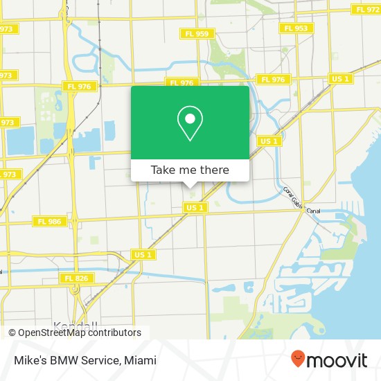 Mike's BMW Service map