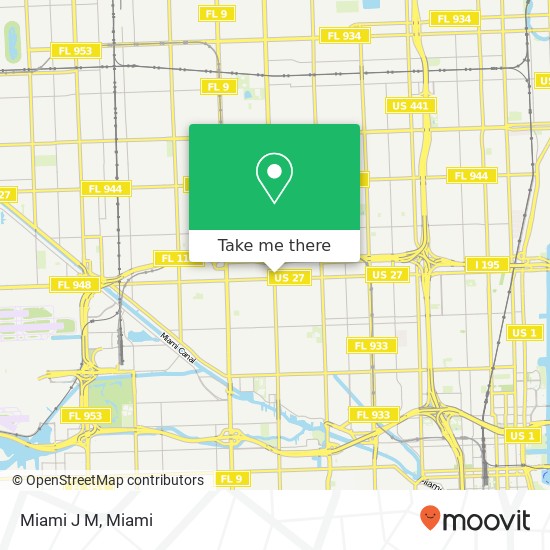 Miami J M map