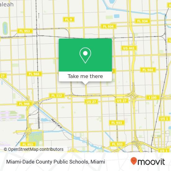 Miami-Dade County Public Schools map