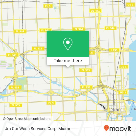 Jm Car Wash Services Corp map