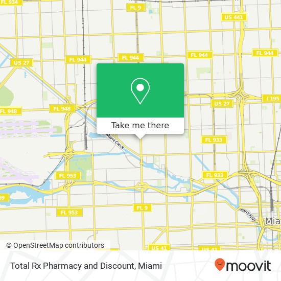 Total Rx Pharmacy and Discount map
