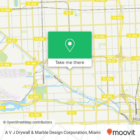 A V J Drywall & Marble Design Corporation map