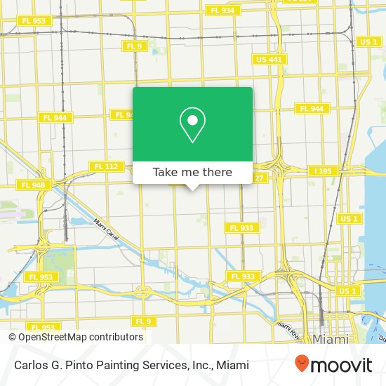 Carlos G. Pinto Painting Services, Inc. map