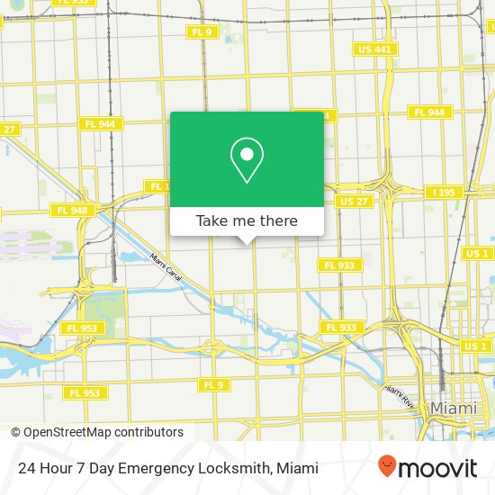 Mapa de 24 Hour 7 Day Emergency Locksmith