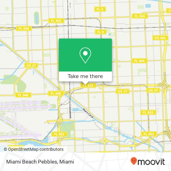 Miami Beach Pebbles map