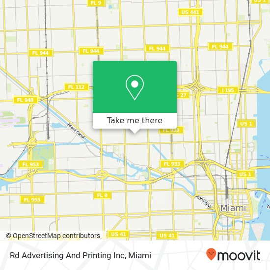 Rd Advertising And Printing Inc map