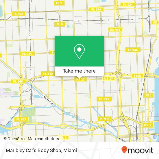 Marlbley Car's Body Shop map