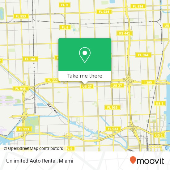 Unlimited Auto Rental map
