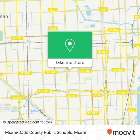 Miami-Dade County Public Schools map