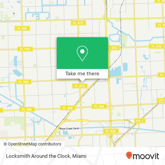 Mapa de Locksmith Around the Clock