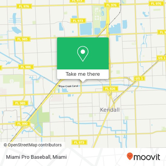 Miami Pro Baseball map