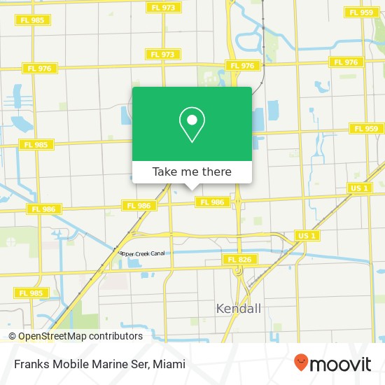 Mapa de Franks Mobile Marine Ser