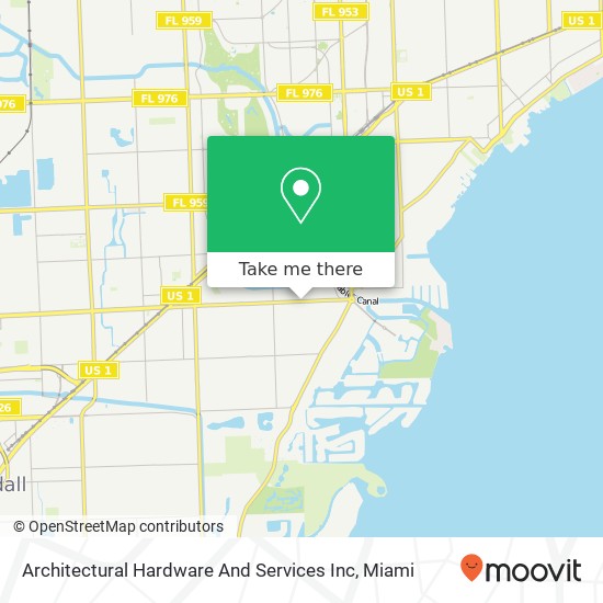 Architectural Hardware And Services Inc map
