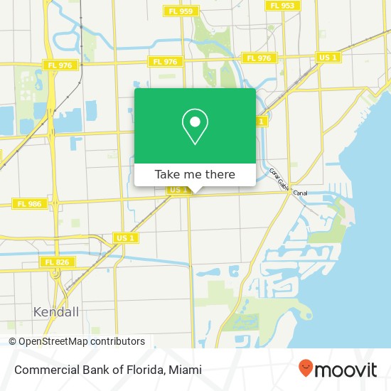 Commercial Bank of Florida map