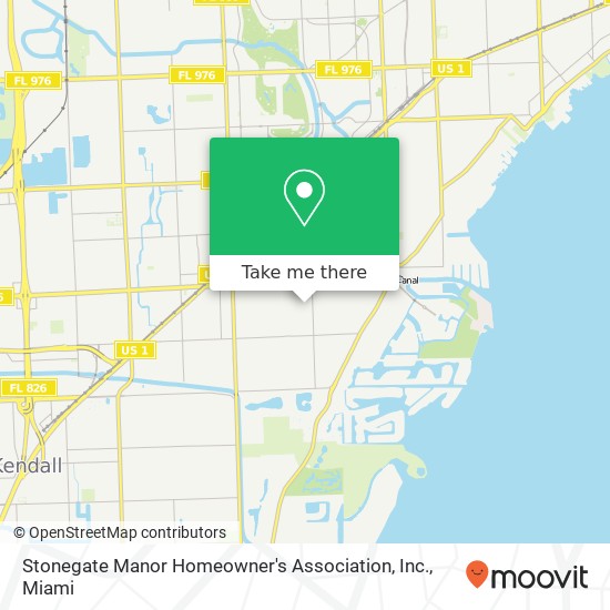 Stonegate Manor Homeowner's Association, Inc. map