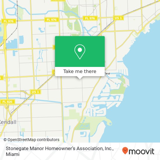 Mapa de Stonegate Manor Homeowner's Association, Inc.