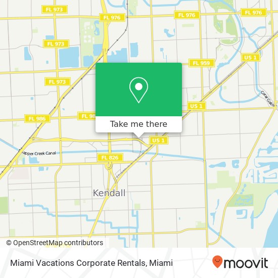 Mapa de Miami Vacations Corporate Rentals